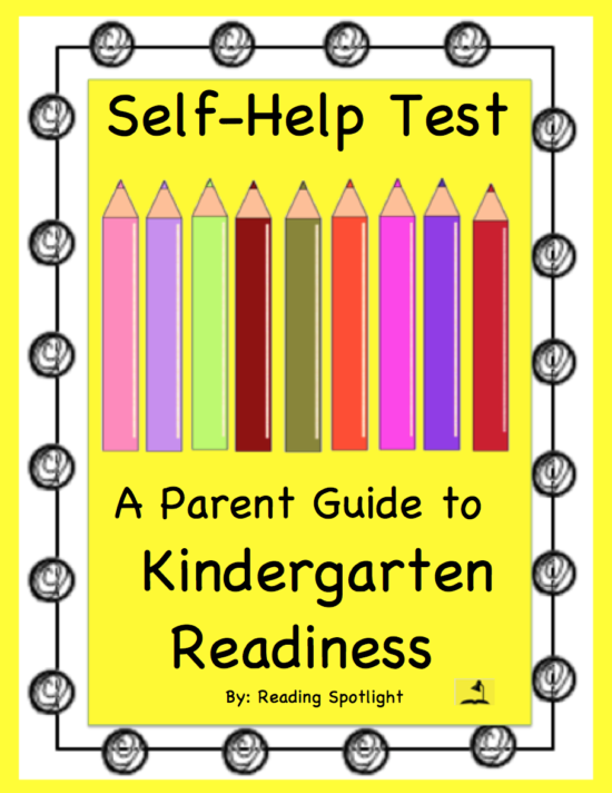 kindergarten reading assessment test pdf