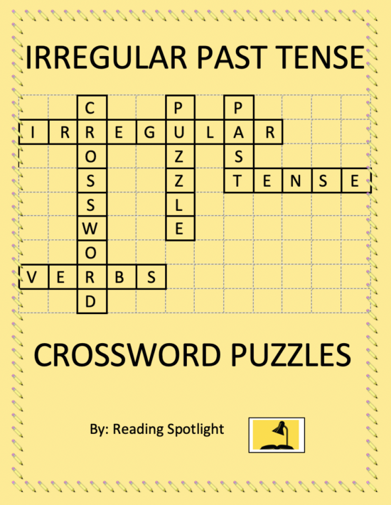 past tense irregular verbs crossword puzzle