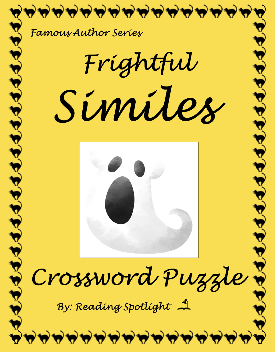 Frightful Similes Crossword Puzzle Reading Spotlight